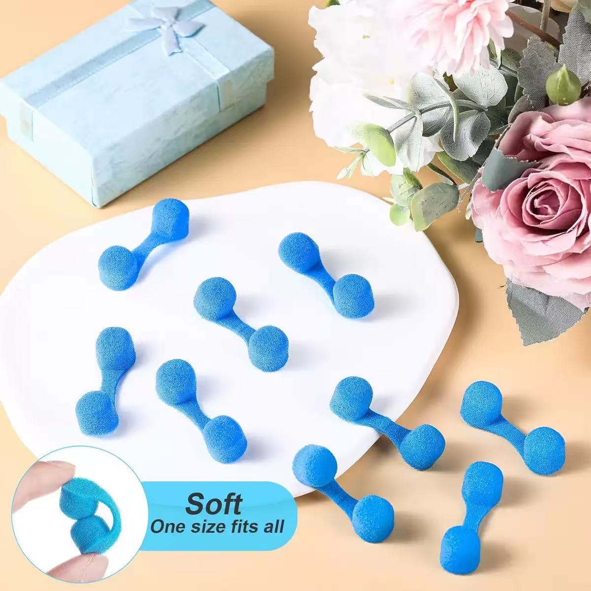 Filter Hidung Spons Sekali Pak - Disposable Mask Blue ulasan dan harga