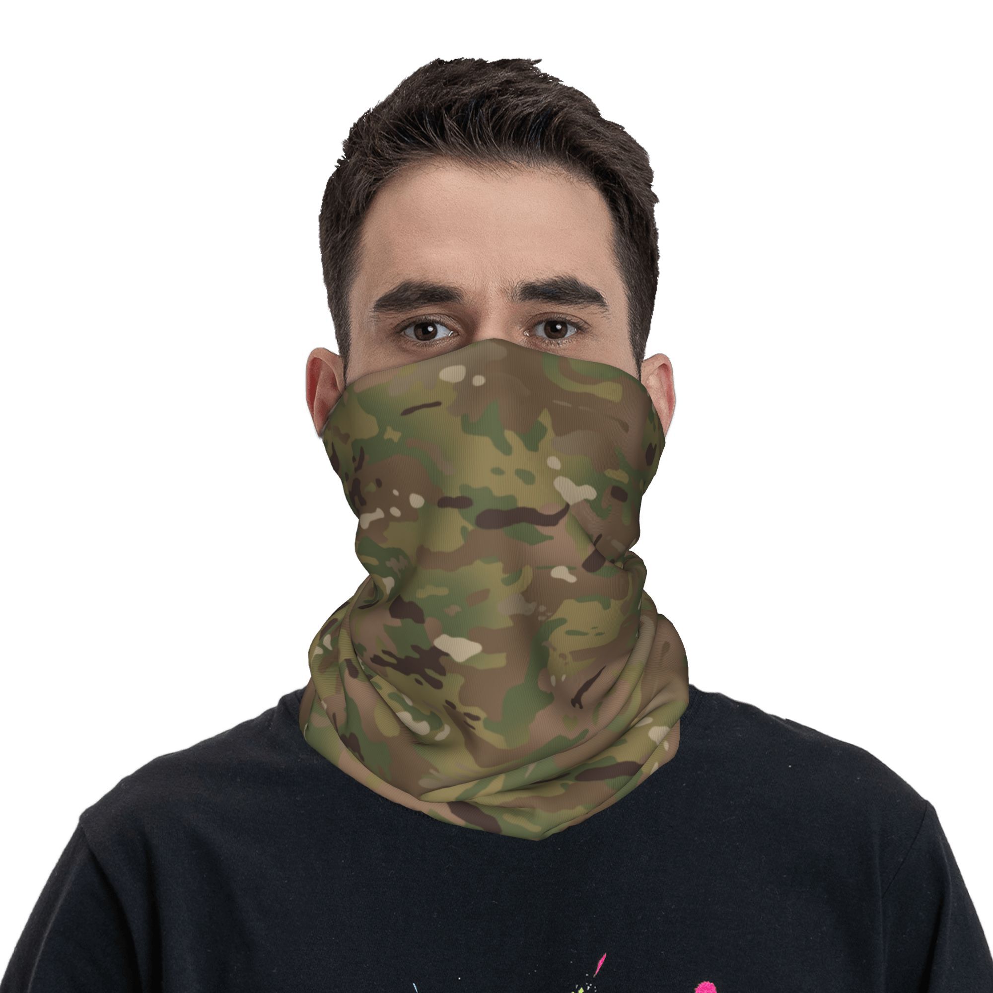 Kustom Militer Kamuflase Pola  - Neck Gaiter Face Cover ulasan dan harga